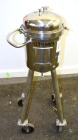 Used Precision Stainless Tank, 15 Liter (3.96 Gallon), 316L Stainless Steel, Vertical. 10-1/2