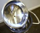 Used Precision Stainless Tank, 15 Liter (3.96 Gallon), 316L Stainless Steel, Vertical. 10-1/2