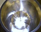 Used Precision Stainless Tank, 15 Liter (3.96 Gallon), 316L Stainless Steel, Vertical. 10-1/2