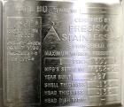 Used Precision Stainless Tank, 15 Liter (3.96 Gallon), 316L Stainless Steel, Vertical. 10-1/2