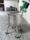 Used Precision Stainless Tank, 200 Liter (52.8 Gallon). 316L Stainless steel construction, approximately 27