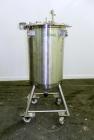 Used- Precision Stainless Tank, 200 Liter (52.8 Gallon), 316L Stainless Steel, Vertical. 22’’ Diameter x 33’’ straight side....