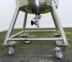 Used- Precision Stainless Tank, 200 Liter (52.8 Gallon), 316L Stainless Steel, Vertical. 22’’ Diameter x 33’’ straight side....