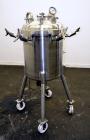 Used Precision Stainless Pressure Tank, 39.6 Gallon (150 Liter), 316L Stainless Steel, Vertical.  22-1/2” Diameter x 24” straight side, dished clamp on top, dished bottom.  Internal rated 67.5 psi at...