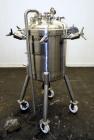 Used Precision Stainless Pressure Tank, 39.6 Gallon (150 Liter), 316L Stainless Steel, Vertical.  22-1/2” Diameter x 24” straight side, dished clamp on top, dished bottom.  Internal rated 67.5 psi at...