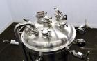 Used Precision Stainless Pressure Tank, 39.6 Gallon (150 Liter), 316L Stainless Steel, Vertical.  22-1/2” Diameter x 24” straight side, dished clamp on top, dished bottom.  Internal rated 67.5 psi at...