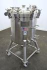 Used Precision Stainless Pressure Tank, 66 Gallon (250 Liter), 316L Stainless Steel, Vertical.  28” Diameter x 28” straight side, dished clamp on top, dished bottom. Internal rated 55.4 psi at –20 to...