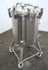 Used Precision Stainless Pressure Tank, 66 Gallon (250 Liter), 316L Stainless Steel, Vertical.  28” Diameter x 28” straight side, dished clamp on top, dished bottom. Internal rated 55.4 psi at –20 to...