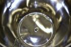 Used Precision Stainless Pressure Tank, 66 Gallon (250 Liter), 316L Stainless Steel, Vertical.  28” Diameter x 28” straight side, dished clamp on top, dished bottom. Internal rated 55.4 psi at –20 to...