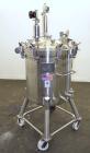 Used Precision Stainless Pressure Tank, 66 Gallon (250 Liter), 316L Stainless Steel, Vertical.  28” Diameter x 28” straight side, dished clamp on top, dished bottom. Internal rated 55.4 psi at –20 to...