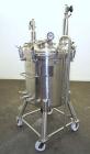 Used Precision Stainless Pressure Tank, 66 Gallon (250 Liter), 316L Stainless Steel, Vertical.  28” Diameter x 28” straight side, dished clamp on top, dished bottom. Internal rated 55.4 psi at –20 to...