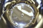 Used Precision Stainless Pressure Tank, 66 Gallon (250 Liter), 316L Stainless Steel, Vertical.  28” Diameter x 28” straight side, dished clamp on top, dished bottom. Internal rated 55.4 psi at –20 to...