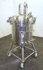 Used Precision Stainless Pressure Tank, 66 Gallon (250 Liter), 316L Stainless Steel, Vertical.  28” Diameter x 28” straight side, dished clamp on top, dished bottom. Internal rated 55.4 psi at –20 to...