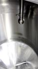 Used Precision Stainless Pressure Tank, 210 Liter (55.49 Gallon), 316 L Stainless Steel, Vertical.  Approximately 26.75