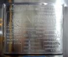 Used Precision Stainless Pressure Tank, 1750 Liter (462 Gallon), 316L Stainless Steel, Vertical. 44