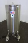 Used Precision Stainless Tank, 200 Liters (52.8 Gallons), 316L Stainless Steel, Vertical.  Approximately 20