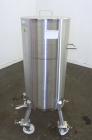 Used Precision Stainless Tank, 200 Liters (52.8 Gallons), 316L Stainless Steel, Vertical.  Approximately 20