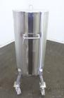 Used Precision Stainless Tank, 200 Liters (52.8 Gallons), 316L Stainless Steel, Vertical.  Approximately 20