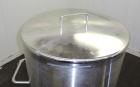 Used Precision Stainless Tank, 200 Liters (52.8 Gallons), 316L Stainless Steel, Vertical.  Approximately 20