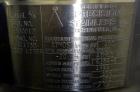 Used Precision Stainless Tank, 200 Liters (52.8 Gallons), 316L Stainless Steel, Vertical.  Approximately 20