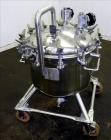 Used Precision Stainless Pressure Tank, 26.4 Gallons (100 Liters), 316L Stainless Steel, Vertical. 23-5/8