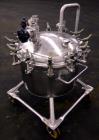 Used Precision Stainless Pressure Tank, 26.4 Gallons (100 Liters), 316L Stainless Steel, Vertical. 23-5/8