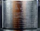 Used Precision Stainless Pressure Tank, 26.4 Gallons (100 Liters), 316L Stainless Steel, Vertical. 23-5/8