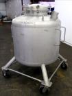 Used- Precision Stainless Pressure Tank, 207 Gallon, 316L Stainless Steel, Vertical. 42