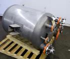 Used Precision Stainless Tank, 100 Gallons, 316 Stainless Steel, Vertical.