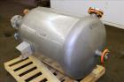 Used Precision Stainless Tank, 100 Gallons, 316 Stainless Steel, Vertical.