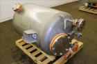 Used Precision Stainless Tank, 100 Gallons, 316 Stainless Steel, Vertical.