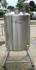 USED: Precision stainless tank, 100 gallon, 316 stainless steel, vertical. 32
