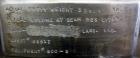 Used 800 Liter Stainless Steel Precision Stainless Pressure Tank