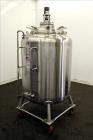 Used Precision Stainless Pressure Tank, 600 Liter (158.50 Gallon), 316L Stainless Steel, Vertical. 36