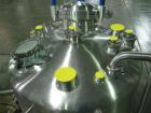 Used- Pure Flo Agitated Receiver, 500 Liter (132 Gallon), 316L Stainless Steel Construction. Approximately 42