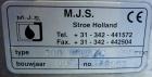 Used 300 Liter Stainless Steel M.J.S. Tank