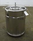 Used Bolz Rutten Sterile Storage Systems Pressure Tank, 13.2 Gallon (50 Liter) Capacity, 316L Stainless Steel, Vertical. Approximate 395mm (15.5