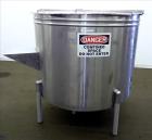 Used Tank, Approximately 450 Gallons, 304 Stainless Steel, Vertical. Approximately 57