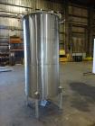 Used- Sani-Tanks Tank, Approximate 400 Gallon, 304 Stainless Steel, Vertical.