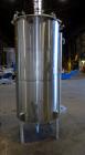 Used- Sani-Tanks Tank, Approximate 400 Gallon, 304 Stainless Steel, Vertical.