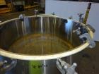 Used- Sani-Tanks Tank, Approximate 400 Gallon, 304 Stainless Steel, Vertical.