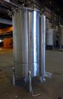 Used Sani-Tanks Tank, Approximate 400 Gallon, 304 Stainless Steel, Vertical.
