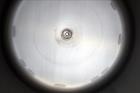 Used Sharpville Container Pressure Tank, 1250 Liter (330 Gallon), 304 Stainless Steel. 44-7/8