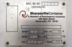 Used Sharpville Container Pressure Tank, 1250 Liter (330 Gallon), 304 Stainless Steel. 44-7/8