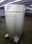 Used Sharpsville Container Pressure Tank, 1250 Liter (330 Gallon) Capacity, 304 Stainless Steel, Vertical. Approximately 44-7/8