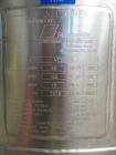 Used Sharpsville Pressure Mix Tank, 200 Liter, 316L Stainless Steel