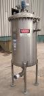 Used Stainless Fabrication Tank, 150 gallon, 316L stainless steel, vertical. 30