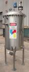 Used Stainless Fabrication Tank, 150 gallon, 316L stainless steel, vertical. 30