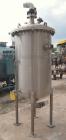 Used Stainless Fabrication Tank, 150 gallon, 316L stainless steel, vertical. 30