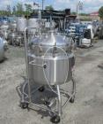 Used- Stainless Fabrication receiver, 250 liter,  316L stainless steel construction, approximately 30